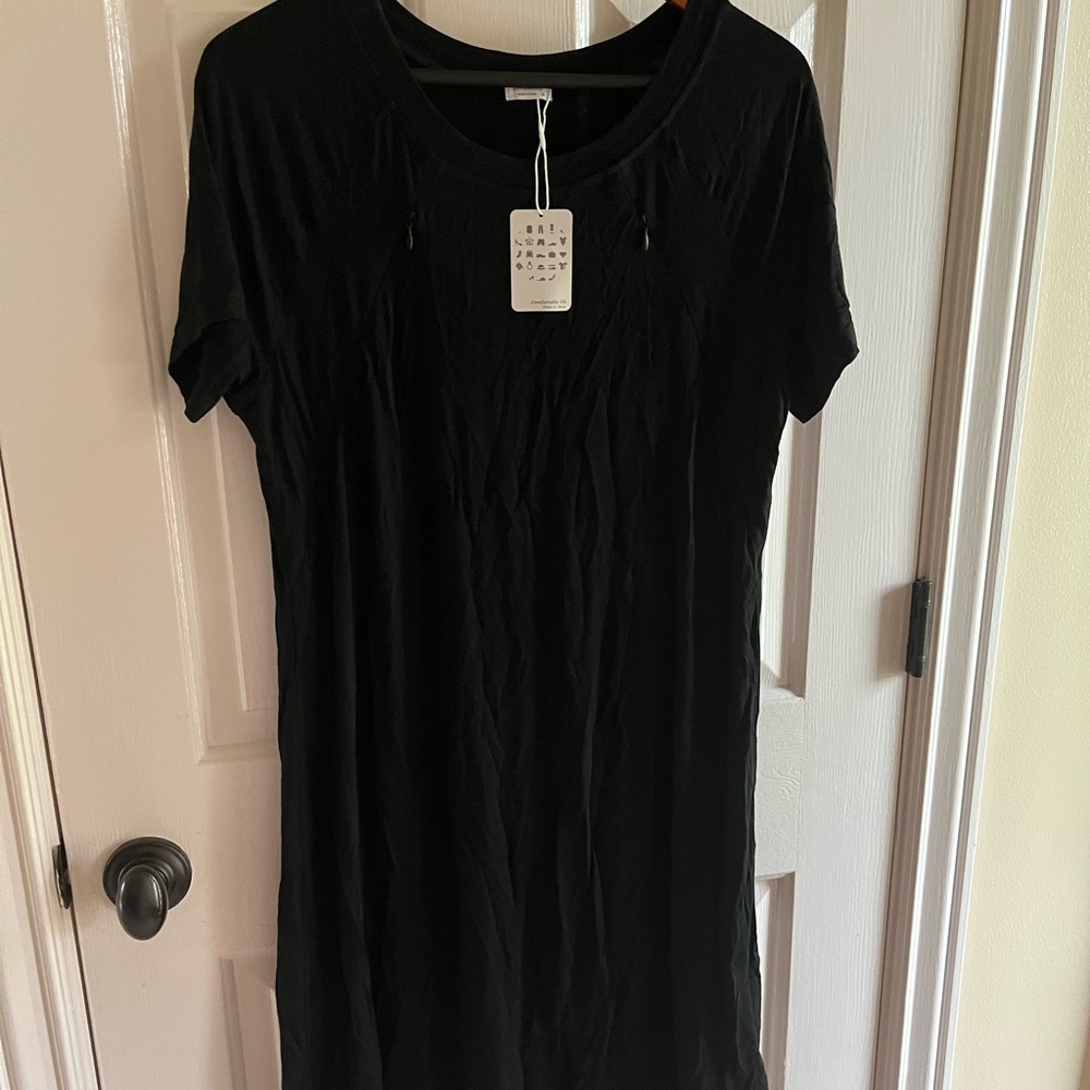 Swomog women’s black dress or nightgown new! M